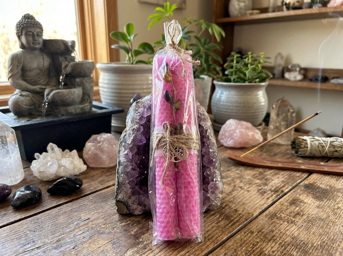 8" Natural Beeswax Candles