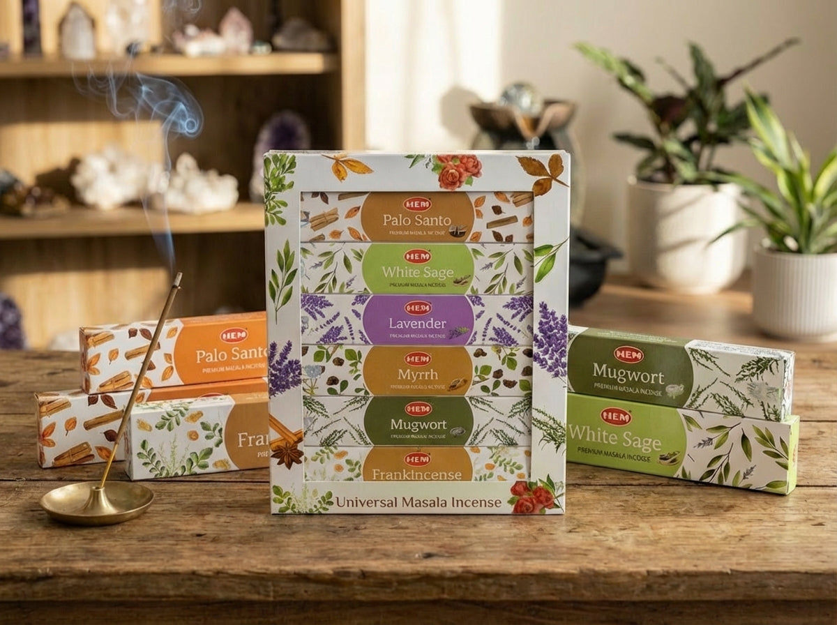 Paquete de regalo de incienso Hem Universal Masala de 15 gramos (6 paquetes por caja) 
