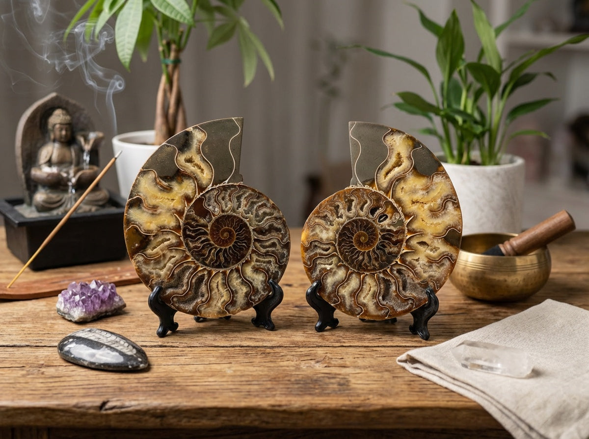 Large Polished Ammonite Fossil
