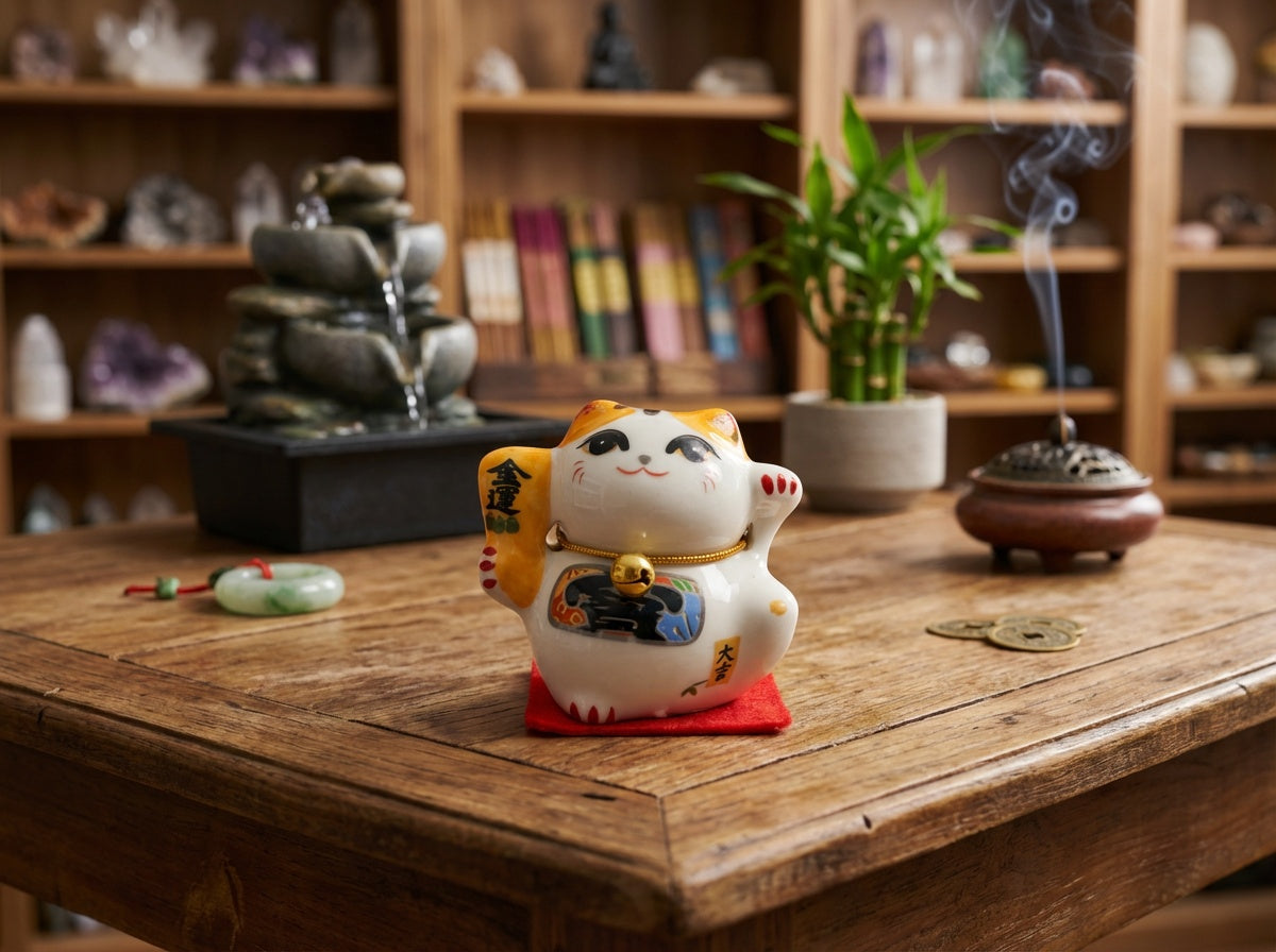Mini Maneki Neko (Beckoning Cat)