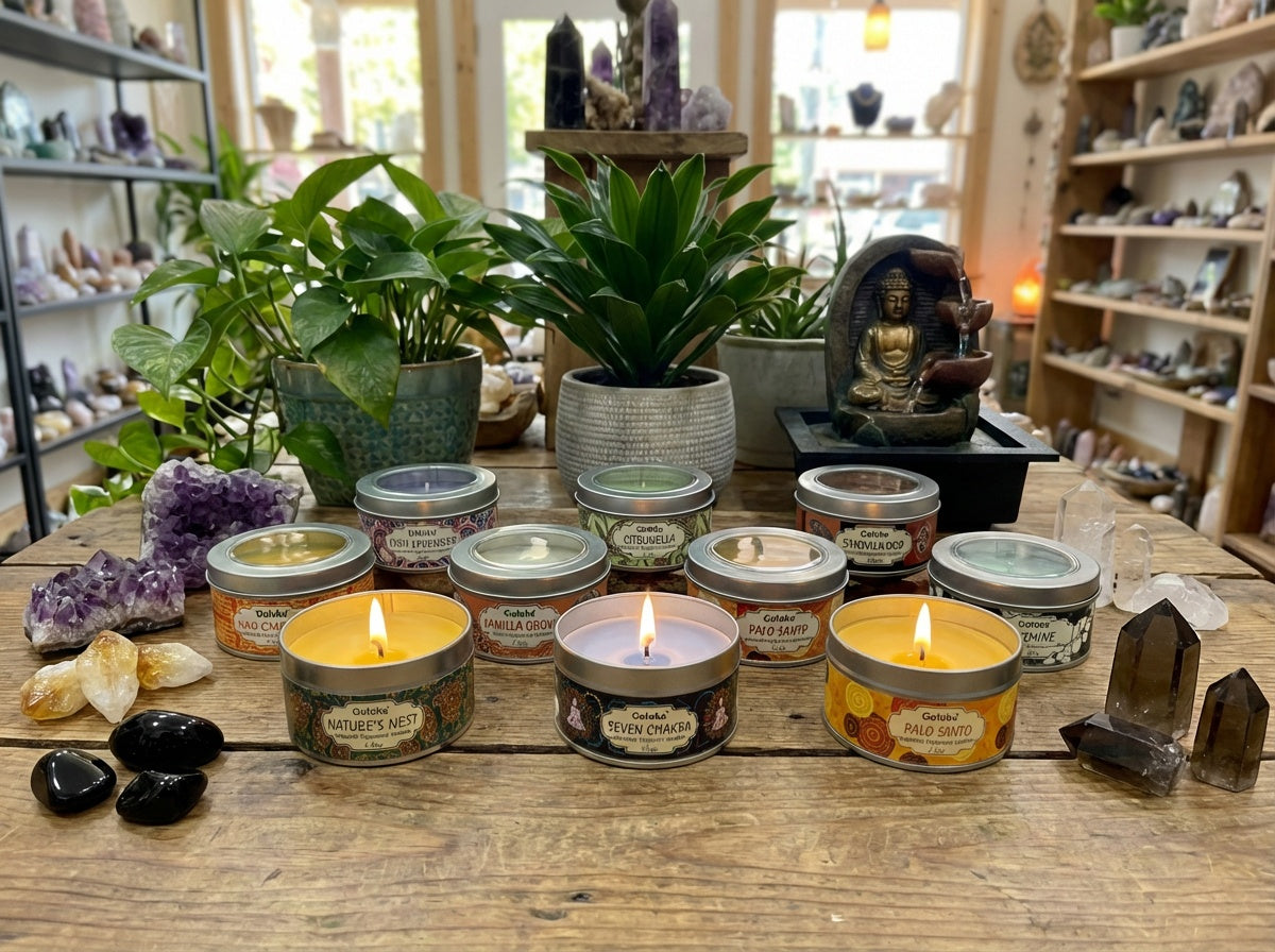 Velas de hojalata Goloka