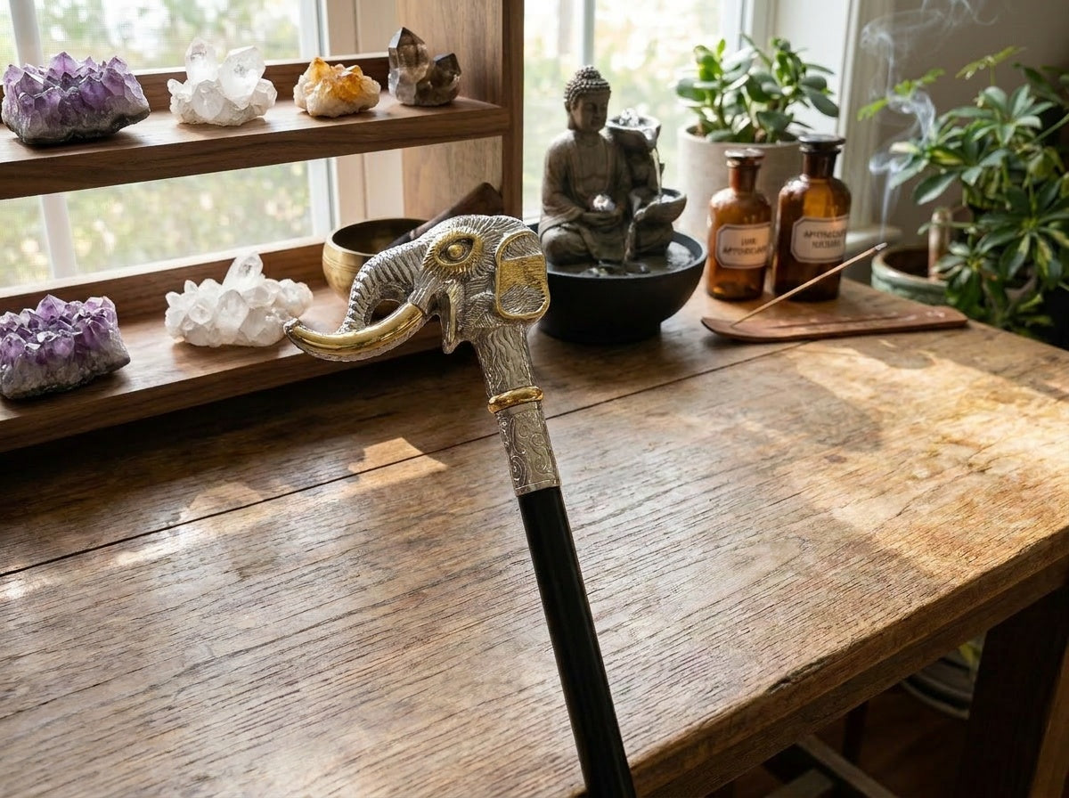 Elephant Guardian Walking Stick