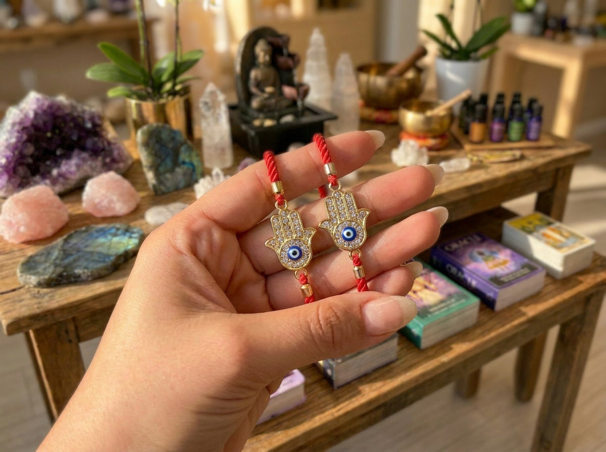 Premium Hamsa Evil Eye Bracelet