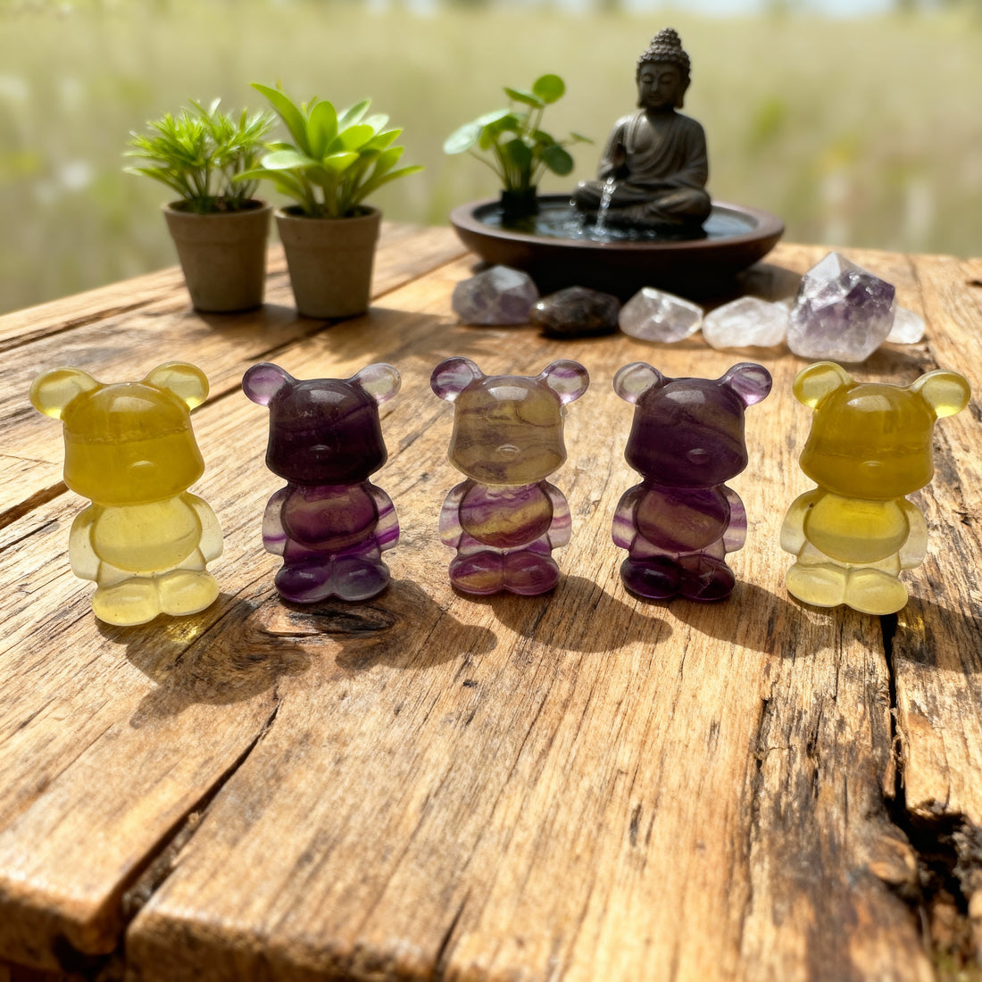 Fluorite “Bearbrick” Crystals Bear