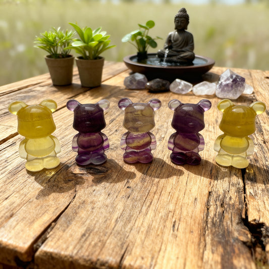 Fluorite “Bearbrick” Crystals Bear