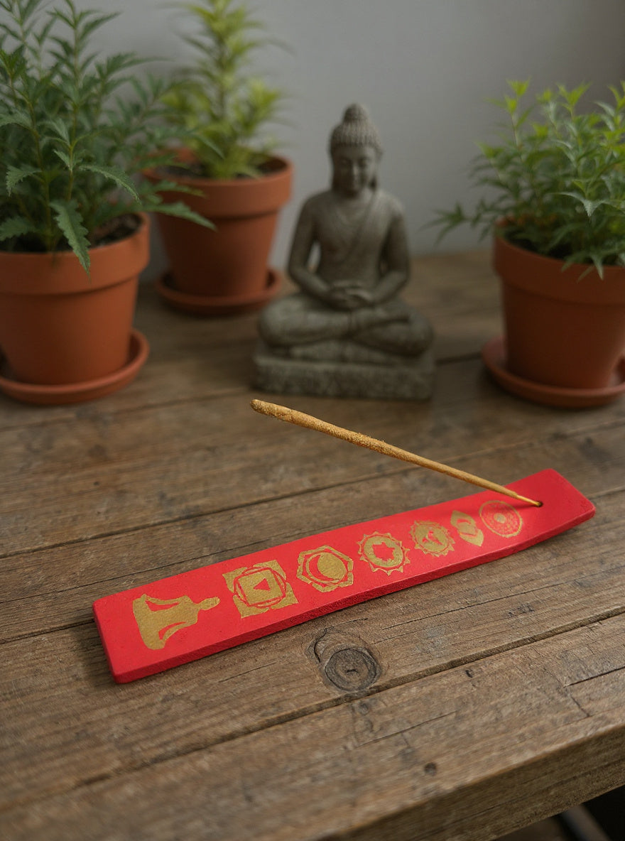 YOG Chakra Wooden Incense Stick Burner