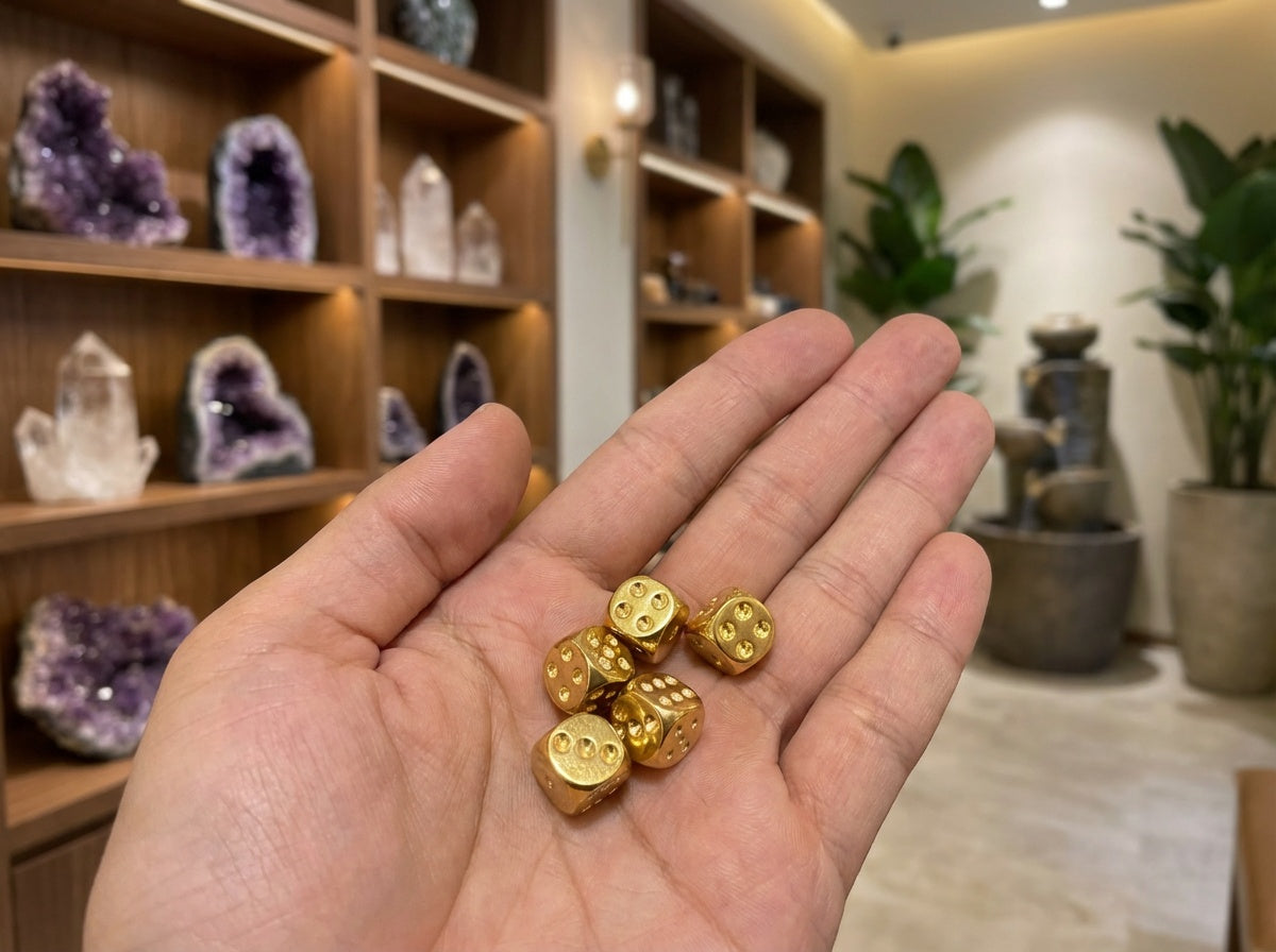 Solid Brass Dice