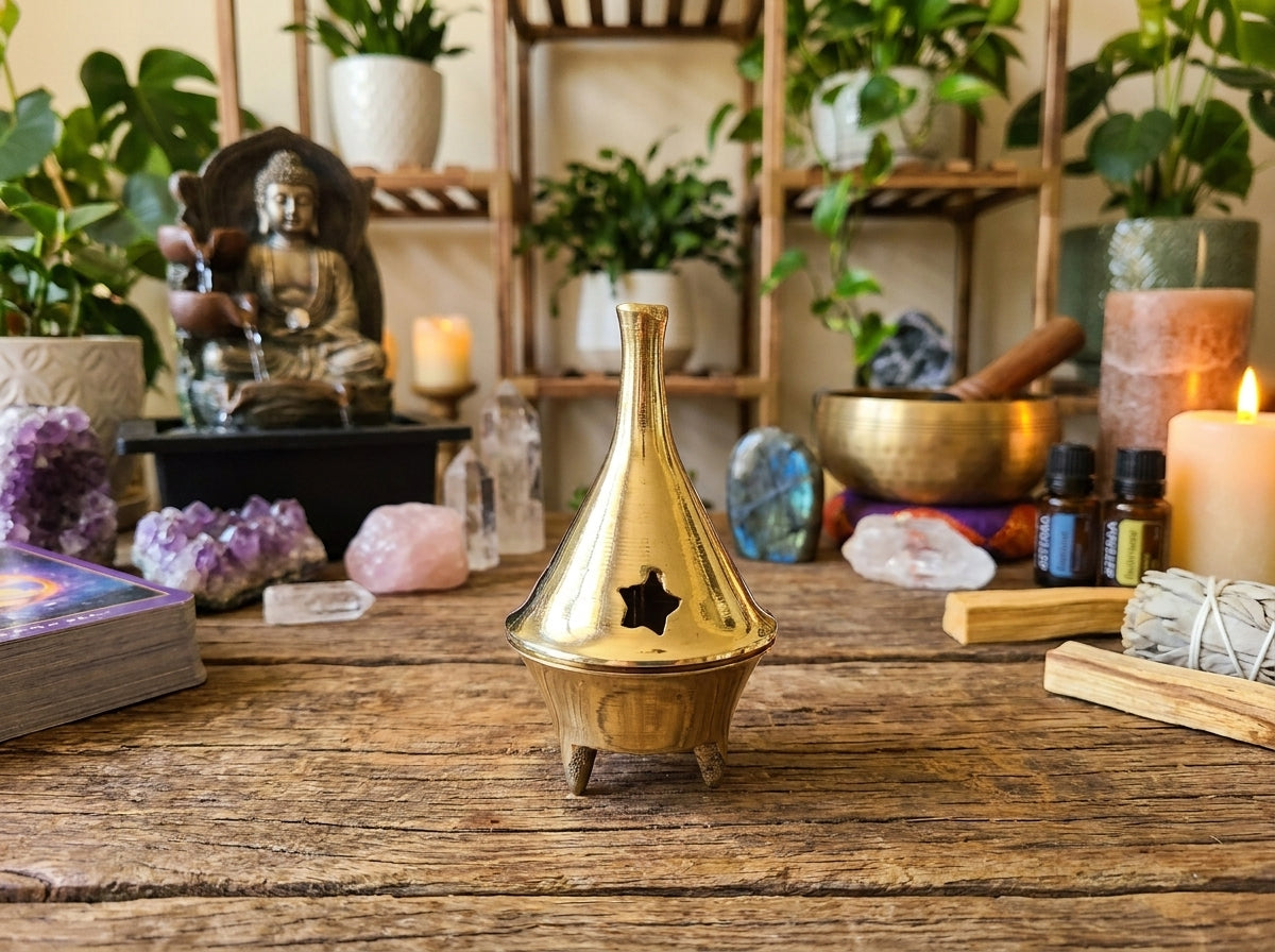 Brass Cone Incense Burner