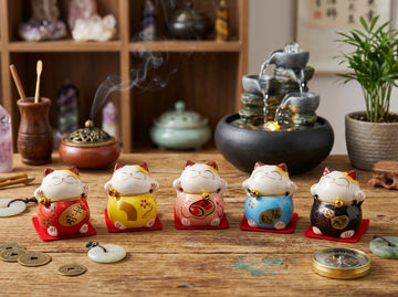 Five Blessings Fortune Cat