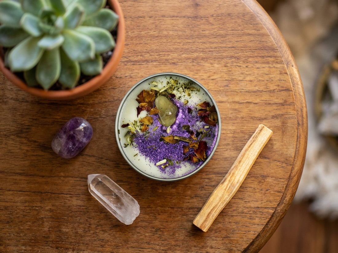 Empowering The Goddess Tin Candle