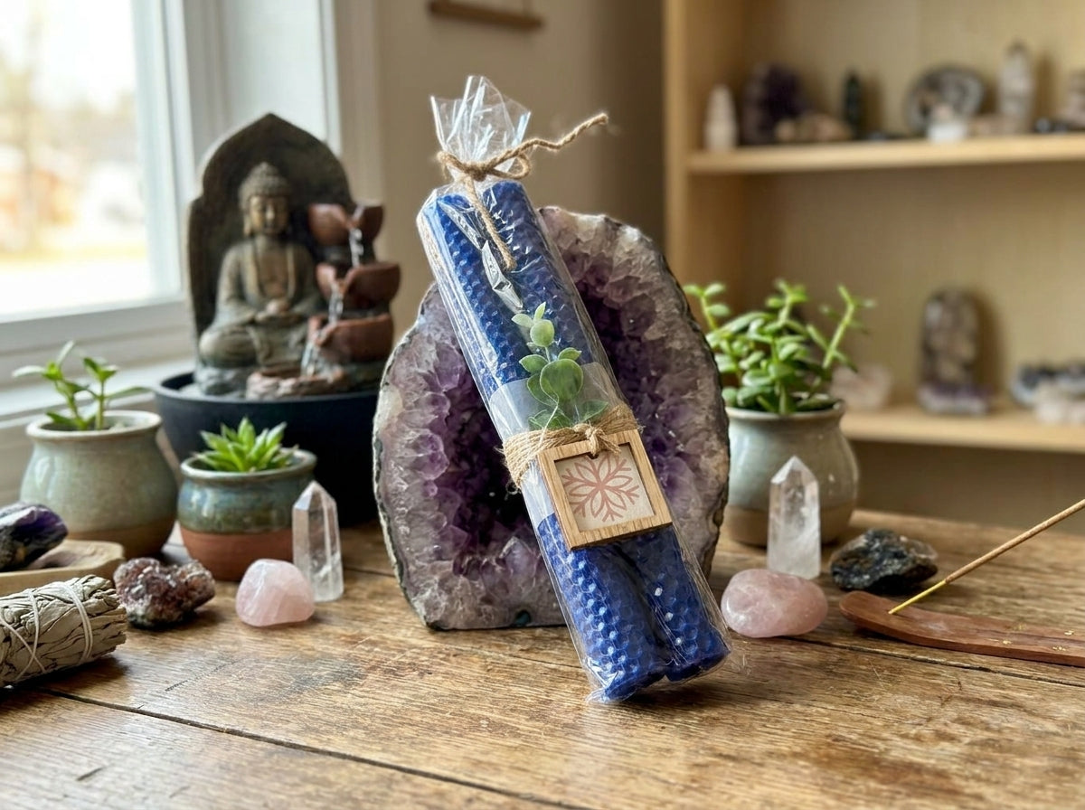 8" Natural Beeswax Candles