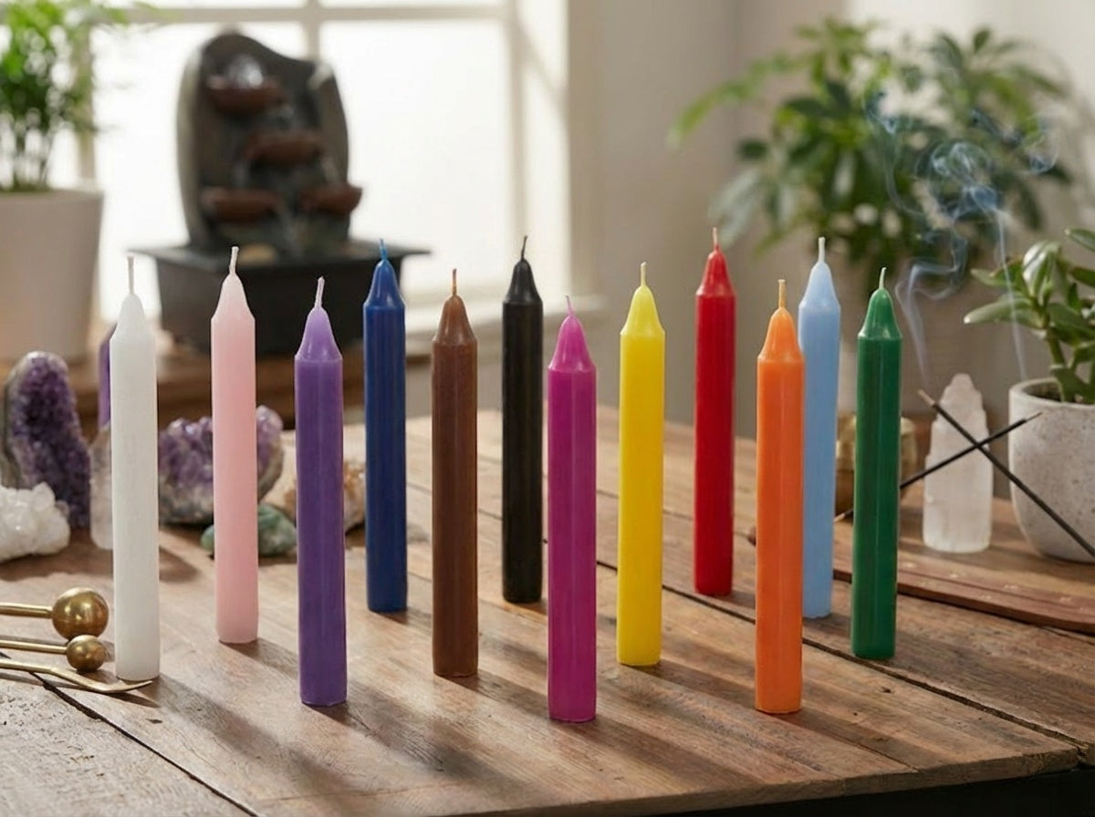 Paquete de exhibición de velas rituales en miniatura (cada una)