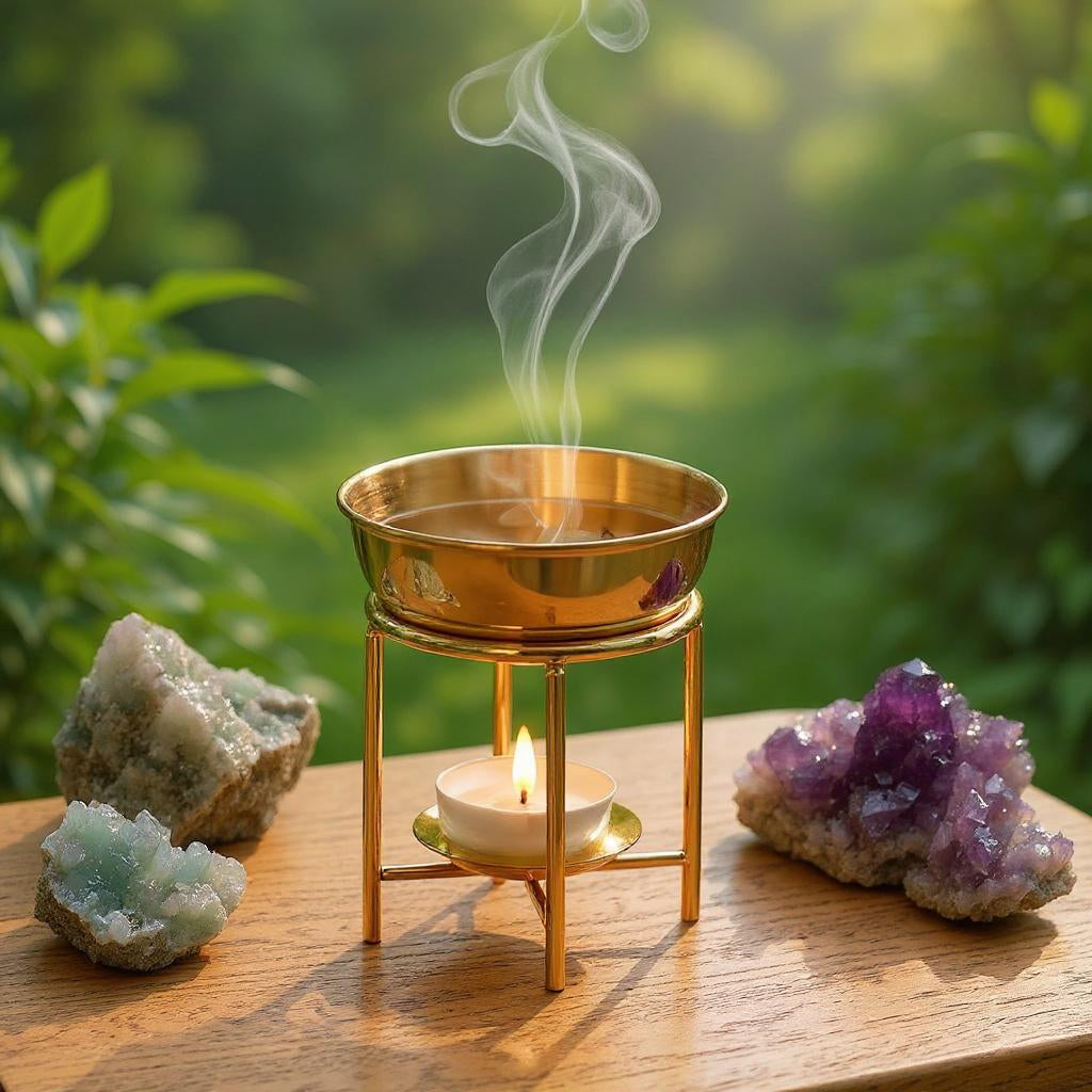 Golden Stainless Steel Oil Burner