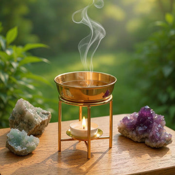 Golden Stainless Steel Oil Burner