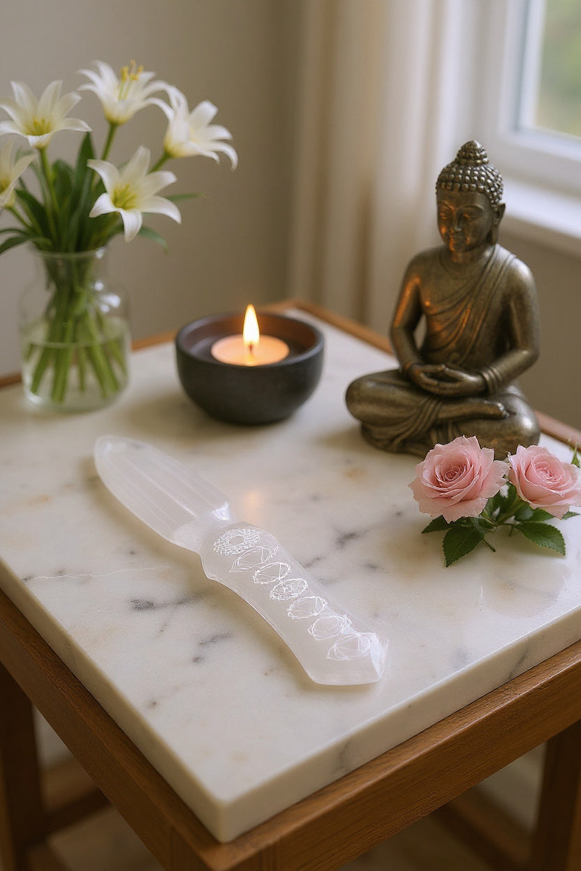 Selenite Athame (Daggers)