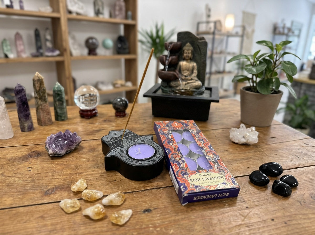Goloka Rich Lavender Tea Light Candle
