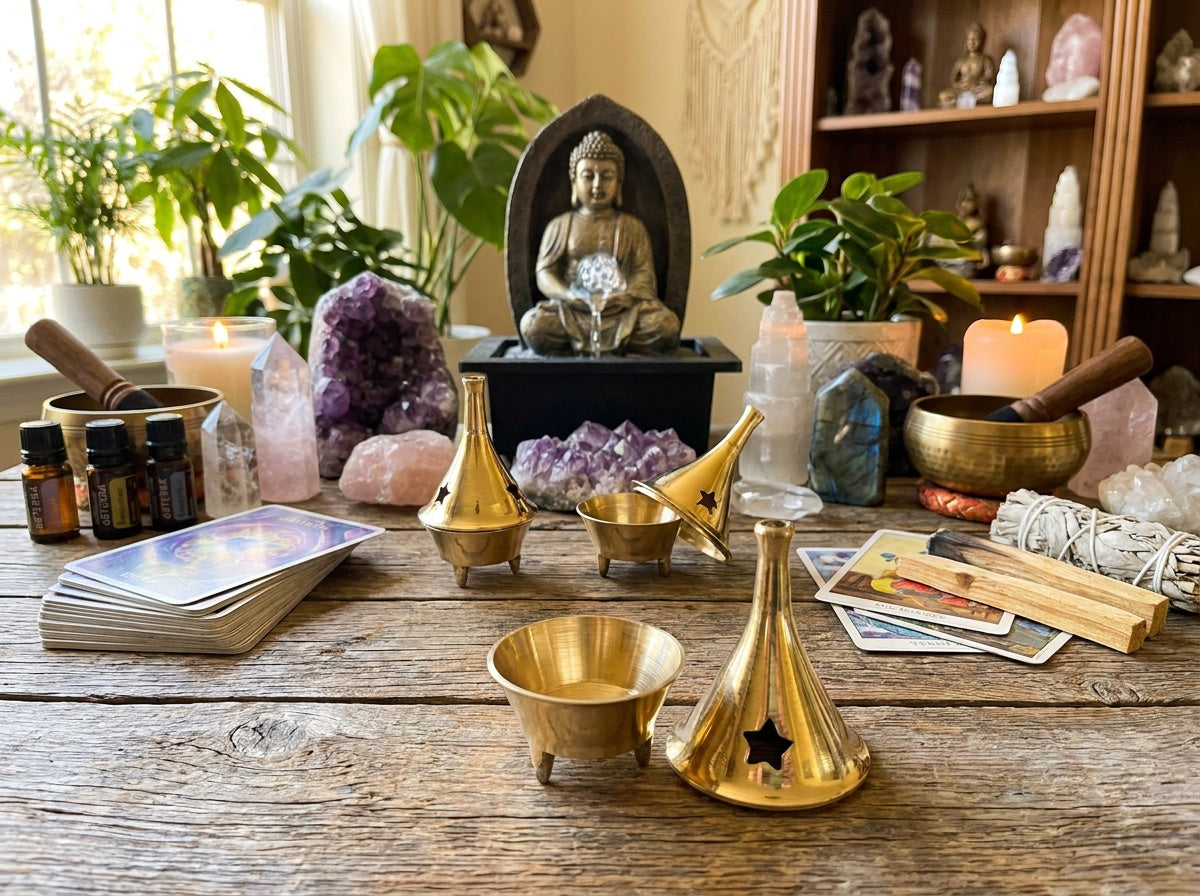 Brass Cone Incense Burner