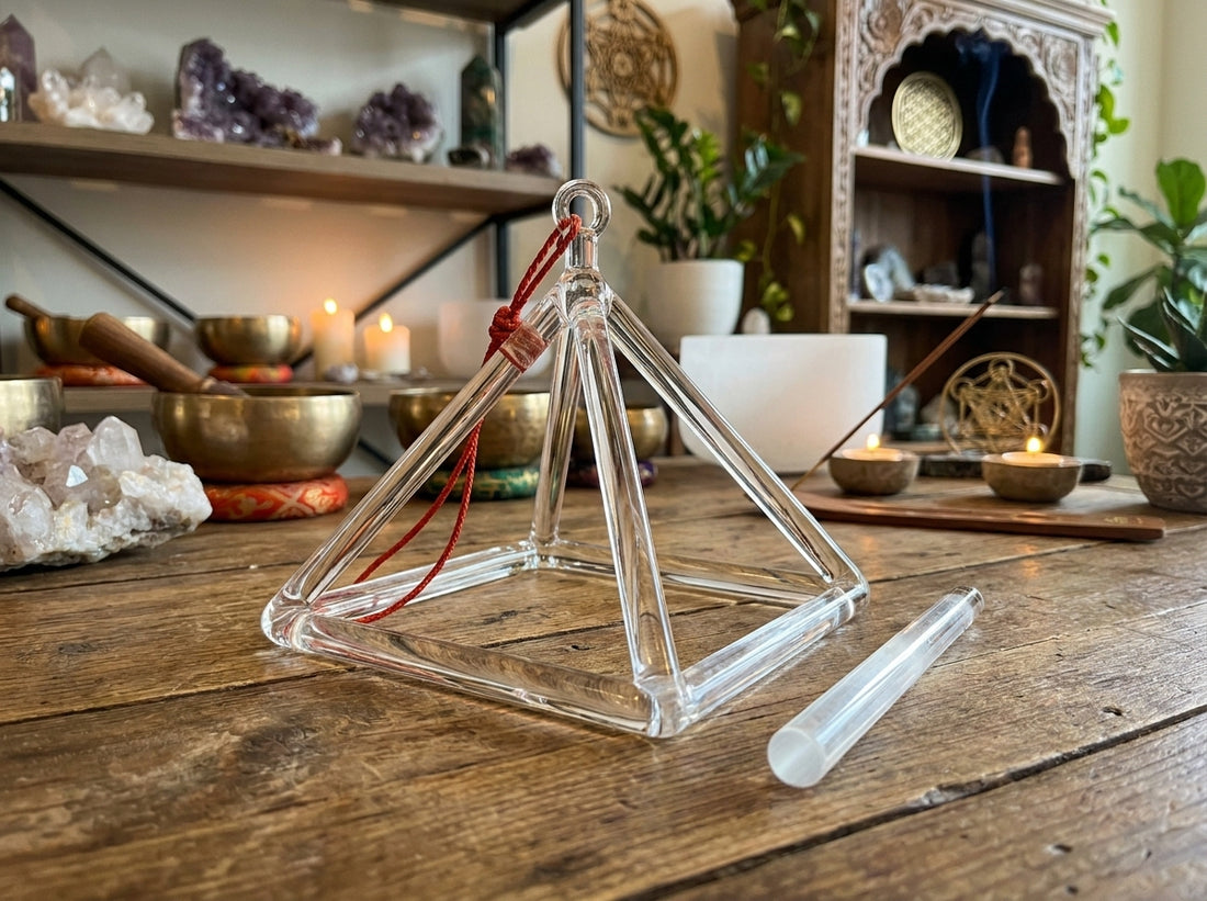 Quartz Crystal Singing Pyramids