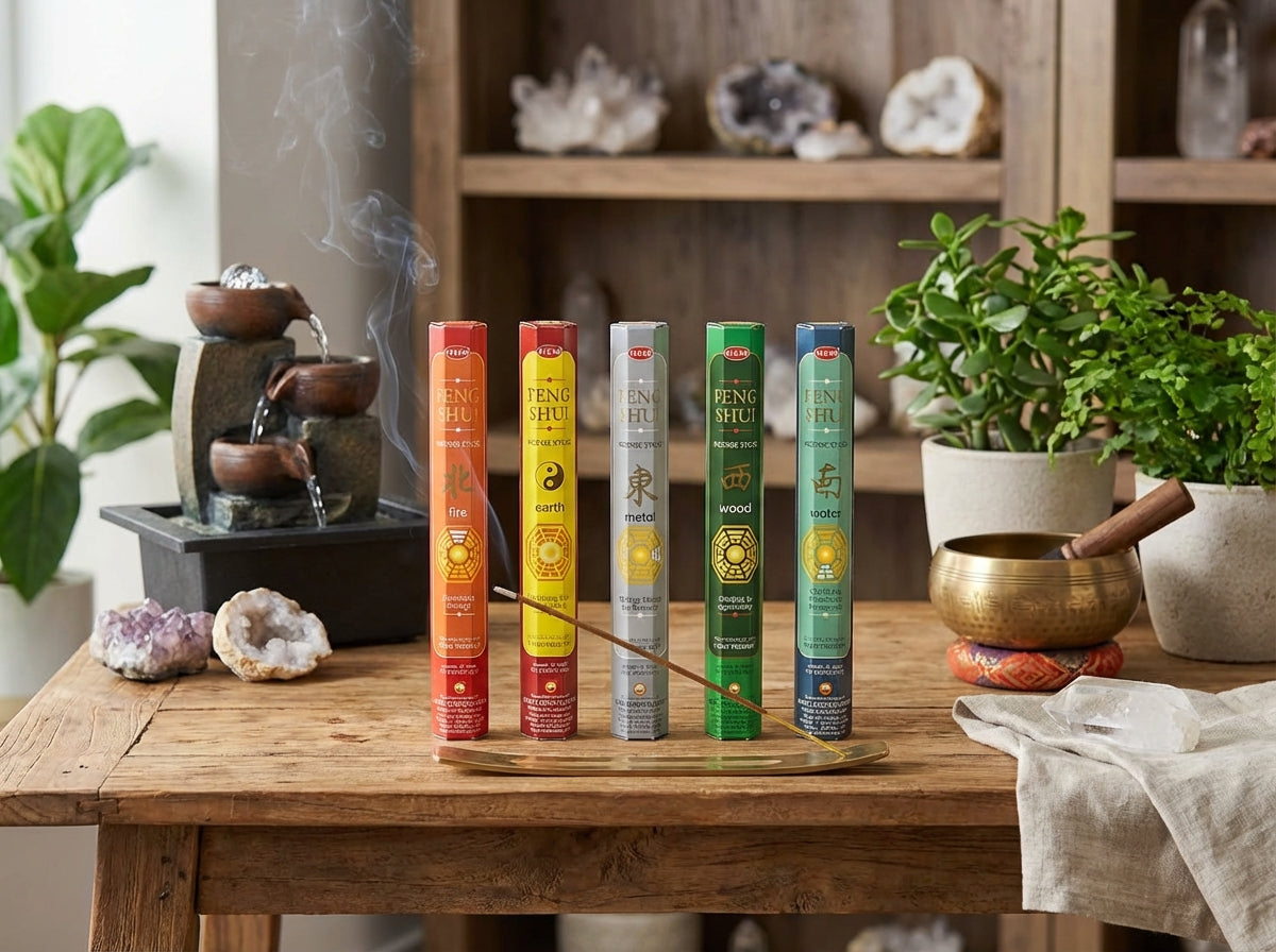 Paquete de regalo de incienso Hem Feng Shui, 20 varillas (5 paquetes por caja) 