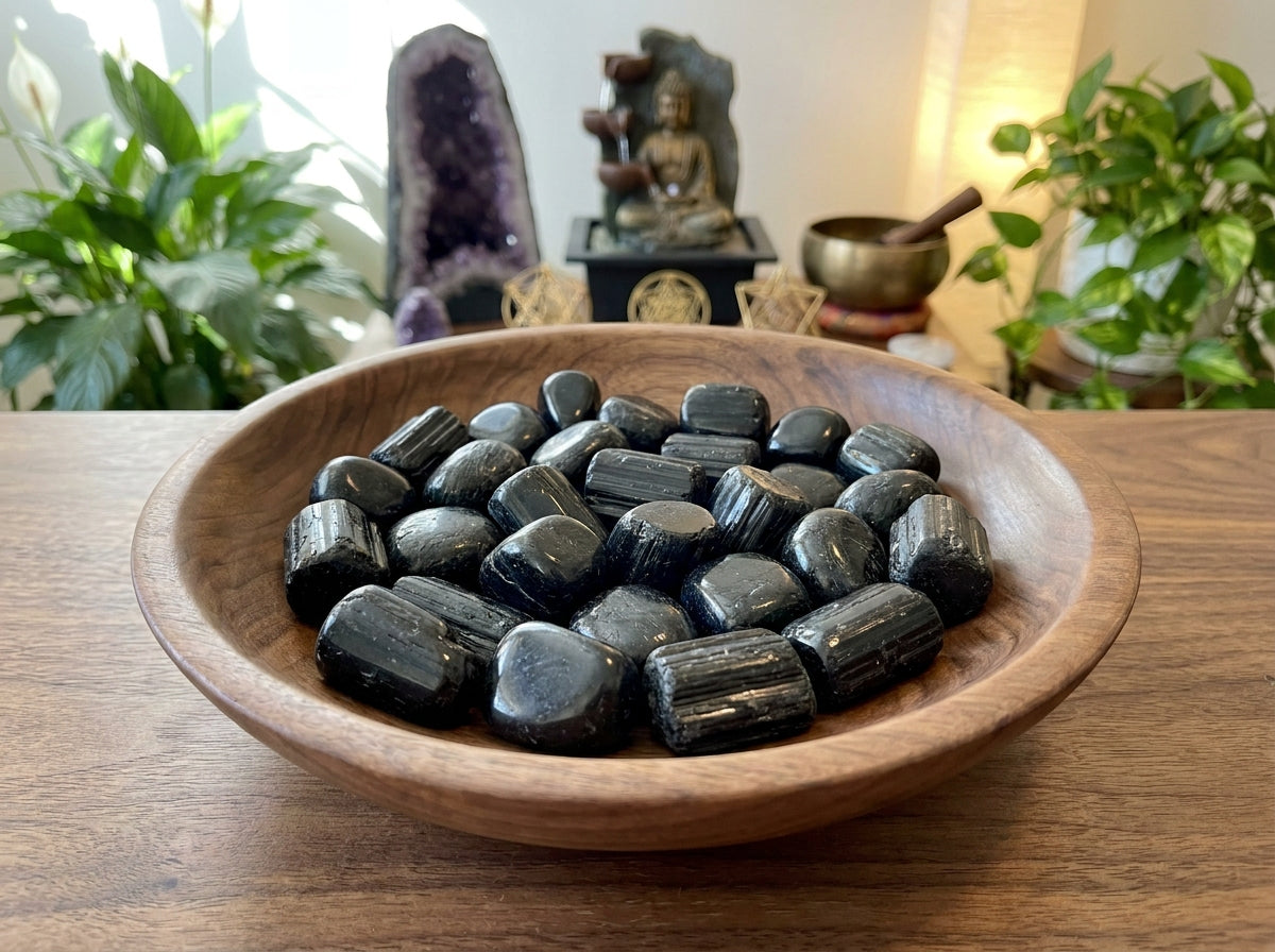Black Tourmaline Tumbled Stone (STN154)