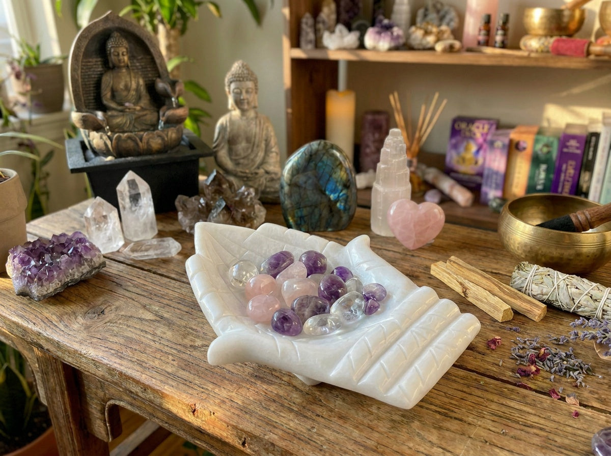 White Marble Hand Shape Bowl