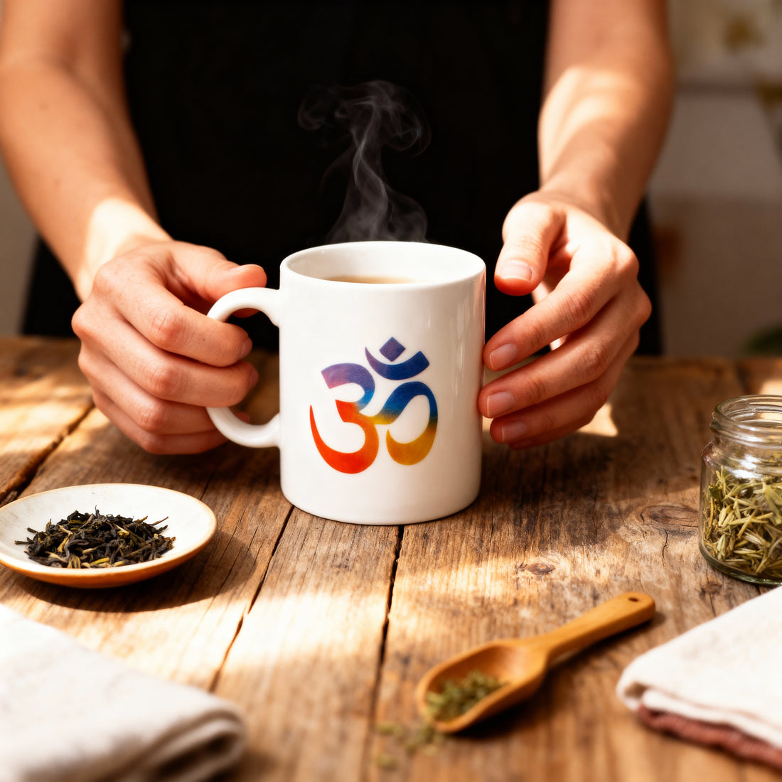 La taza del mantra sagrado 