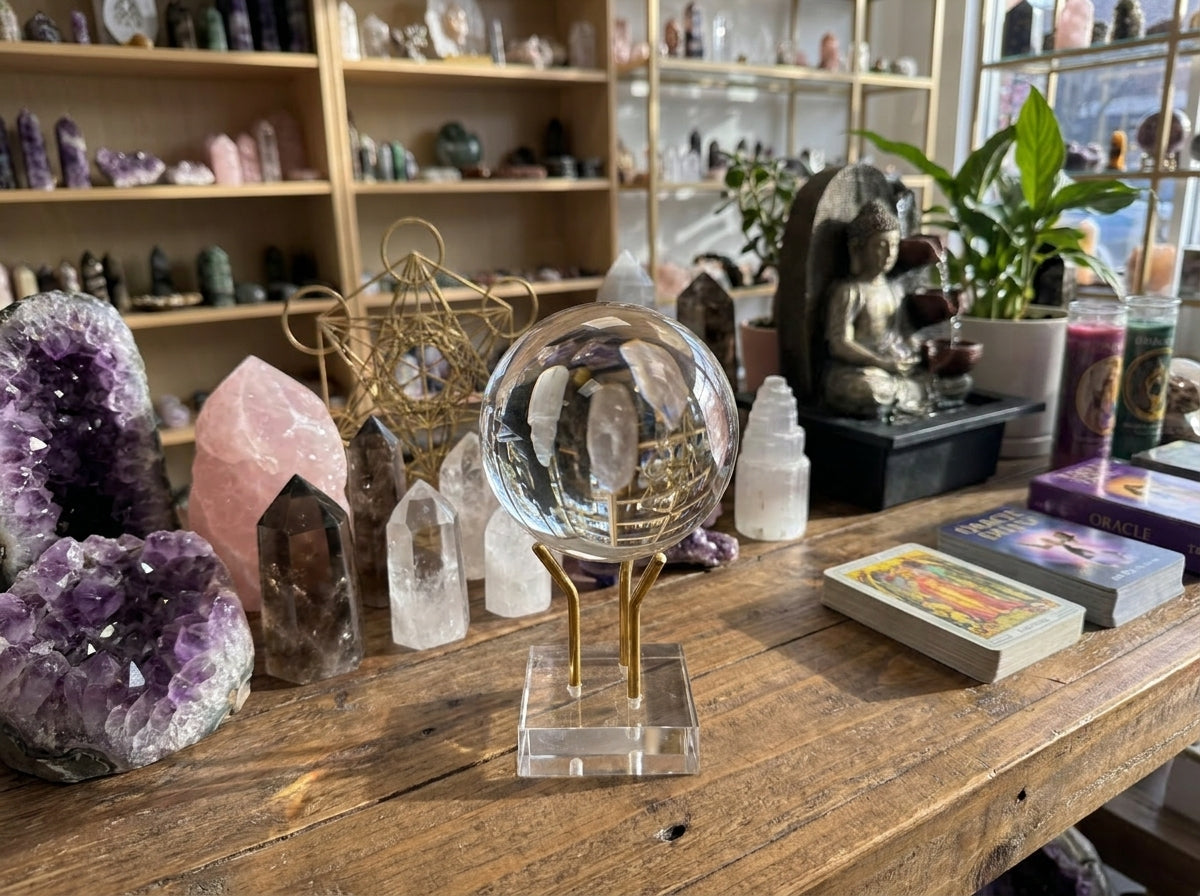 Clear Crystal Ball 4.5"