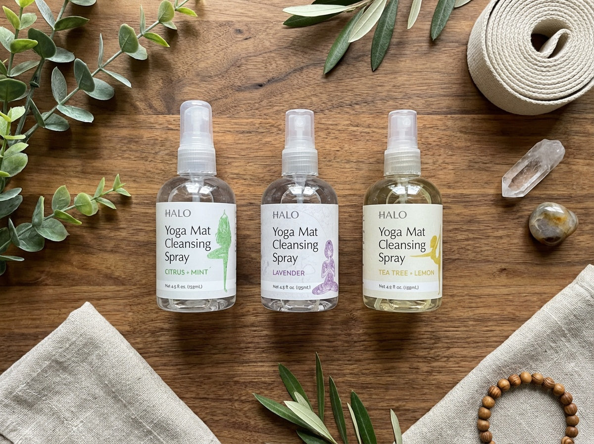 Spray limpiador para esterillas de yoga 