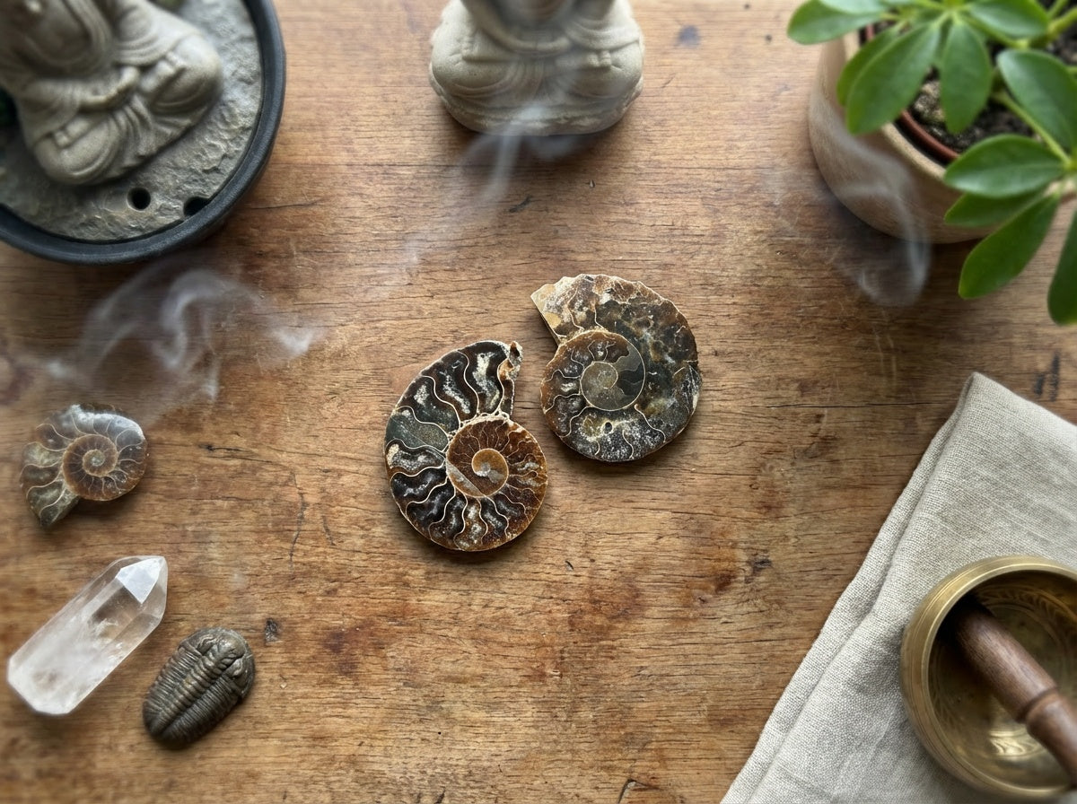Small Polished Ammonite Fossil