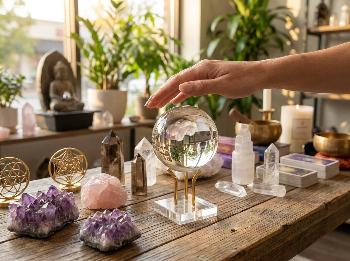 Clear Crystal Ball 4.5"