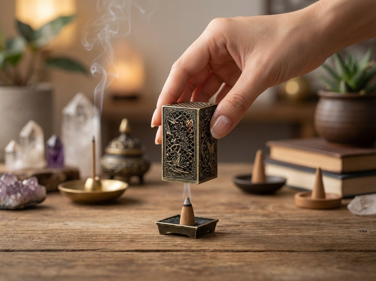 Chinese Metal Incense Holder