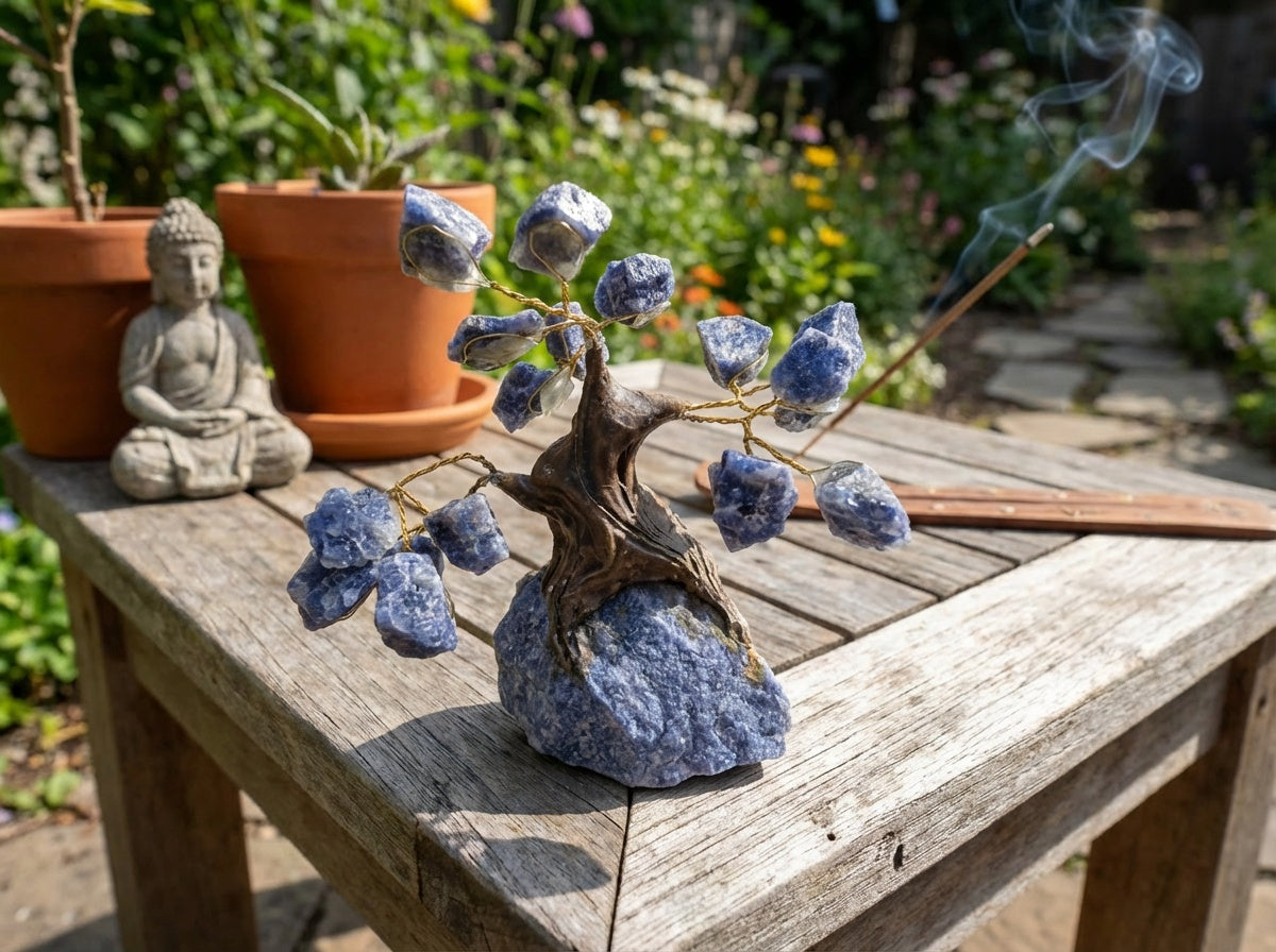 Miniárboles de chakras de cristal