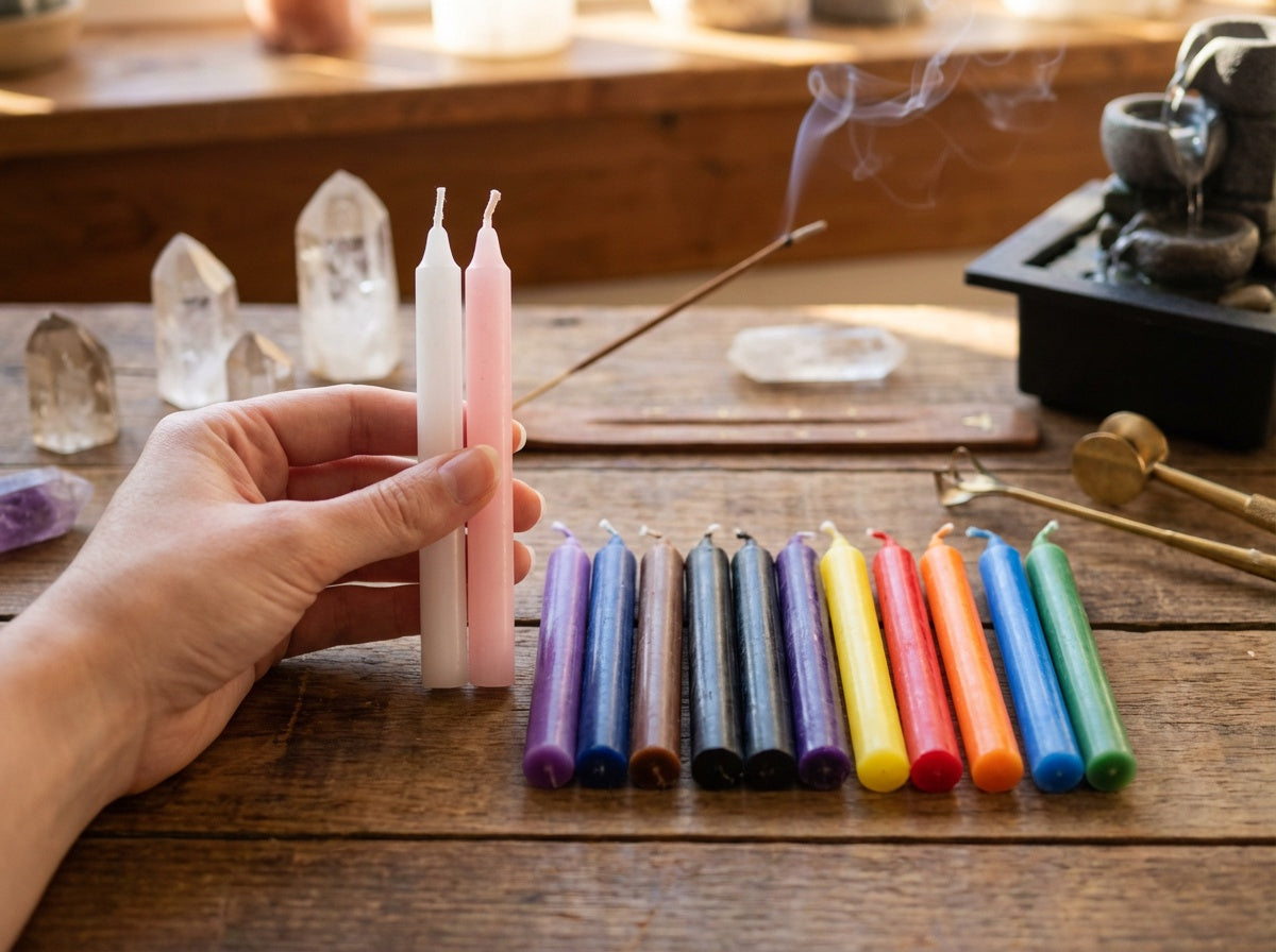 Paquete de exhibición de velas rituales en miniatura (cada una)