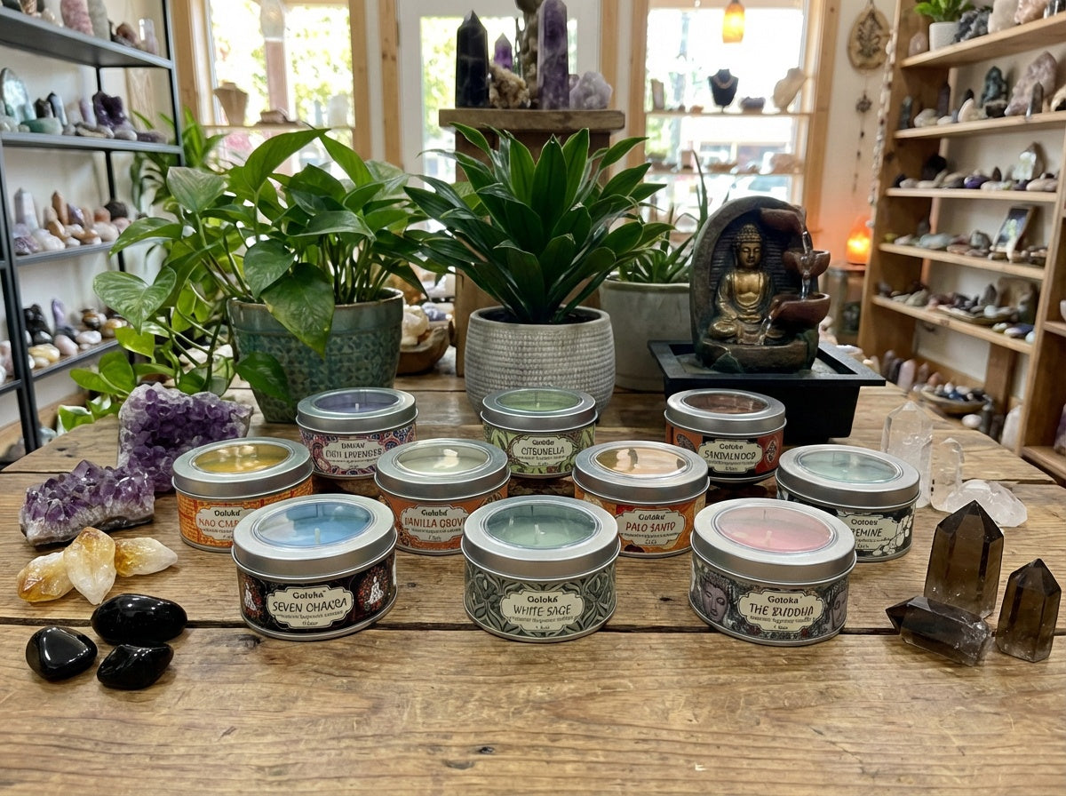 Velas de hojalata Goloka