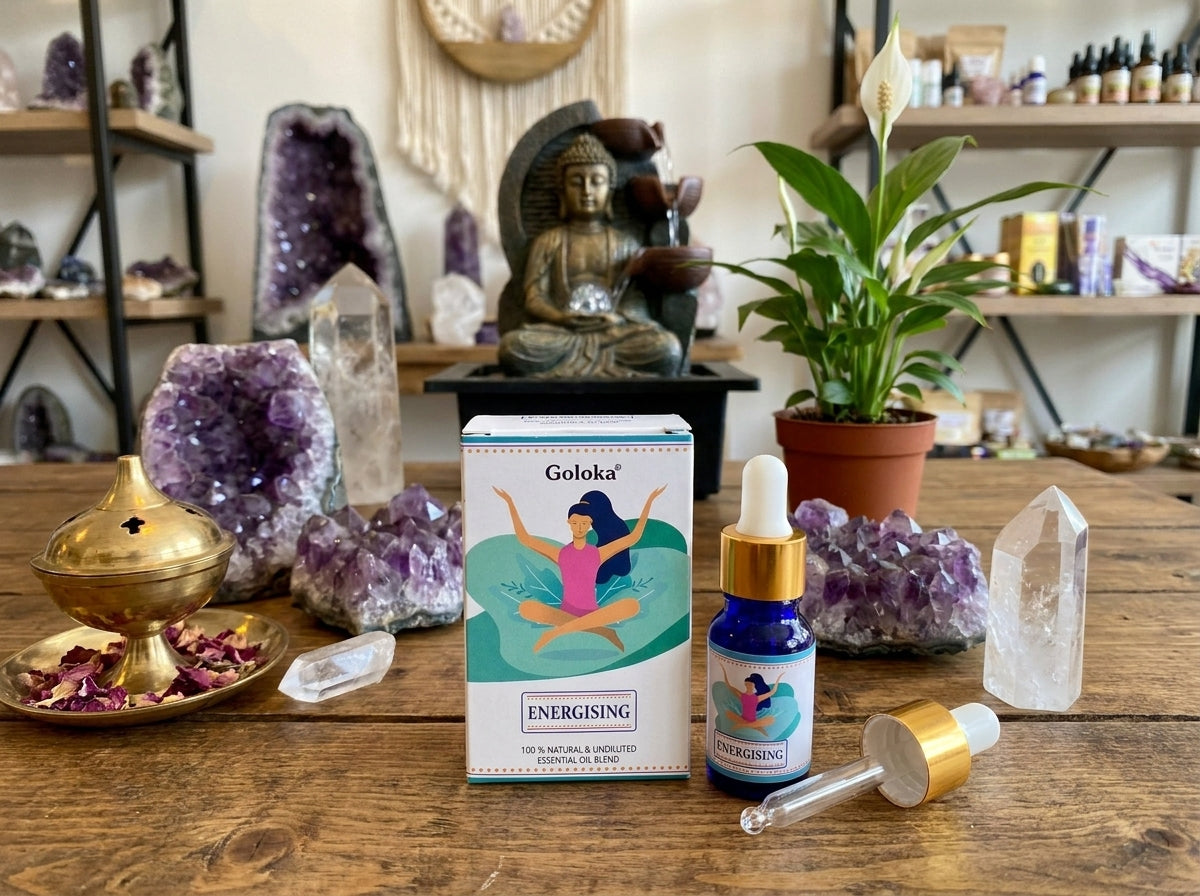 Mezclas de aceites esenciales energizantes Goloka 