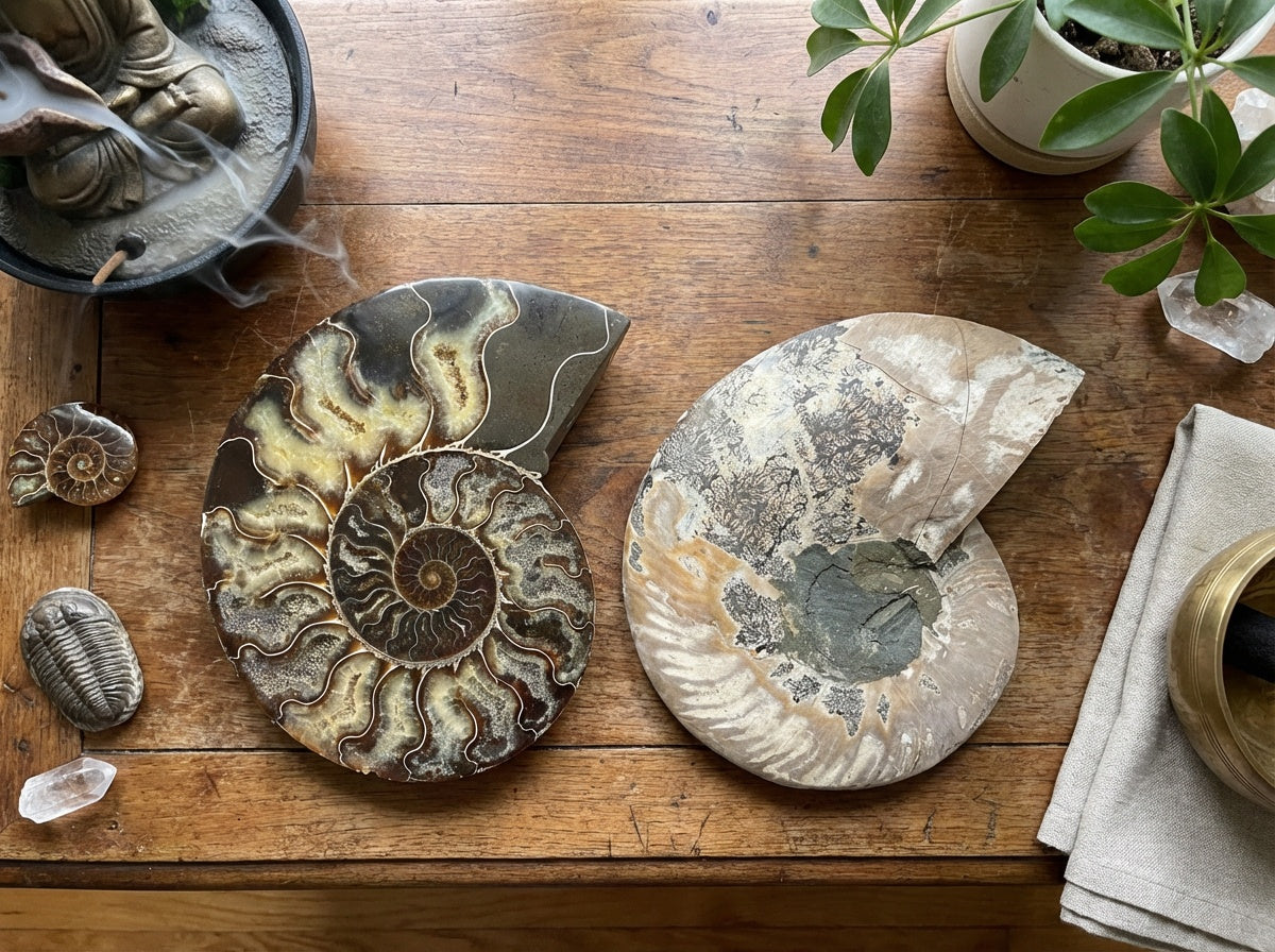 Large Polished Ammonite Fossil