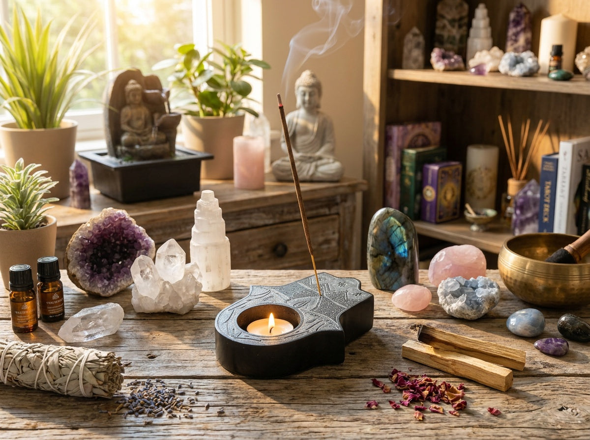 Hand of Fatima Soapstone Burner
