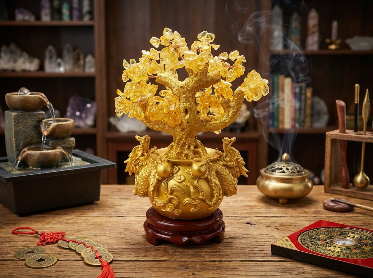 Chinese Citrine Money Tree