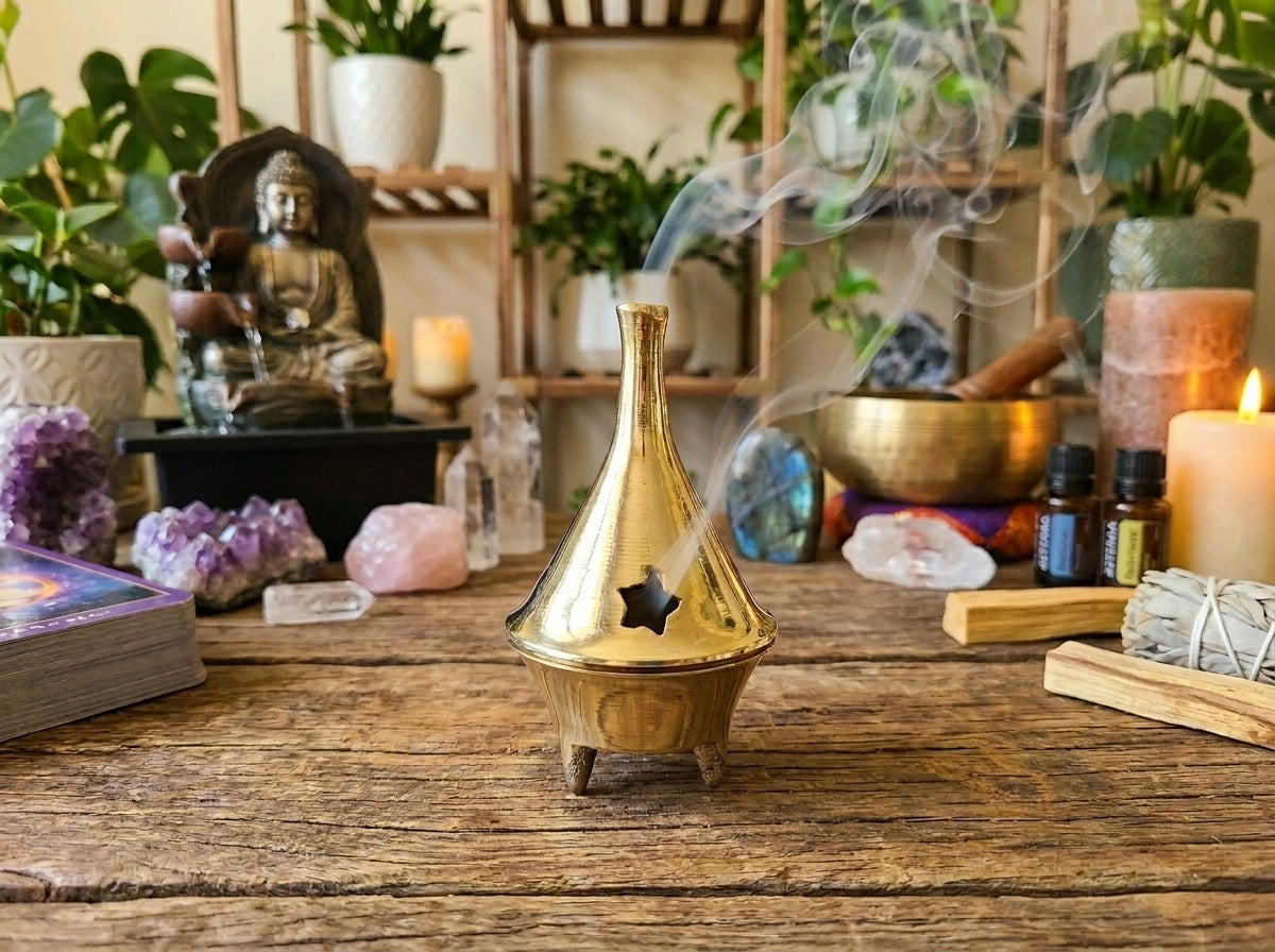 Brass Cone Incense Burner