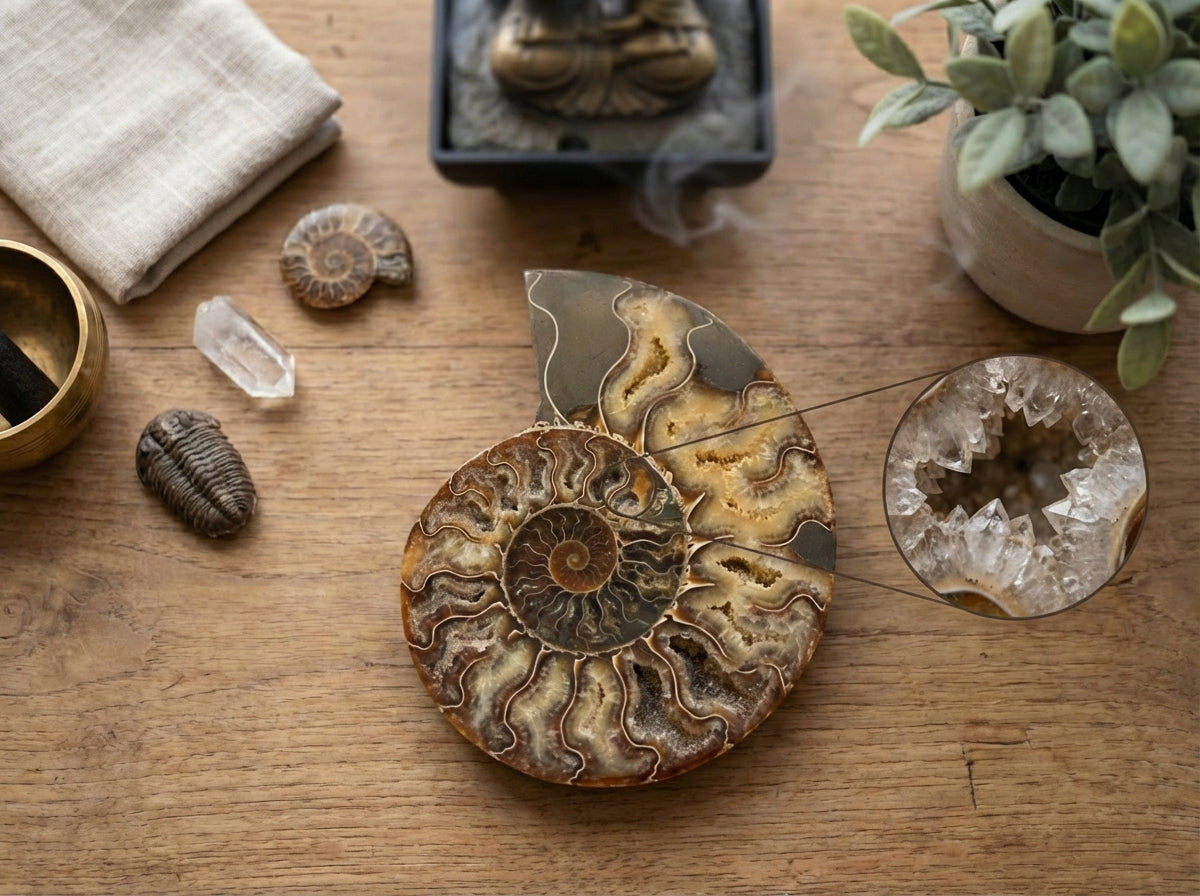 Large Polished Ammonite Fossil