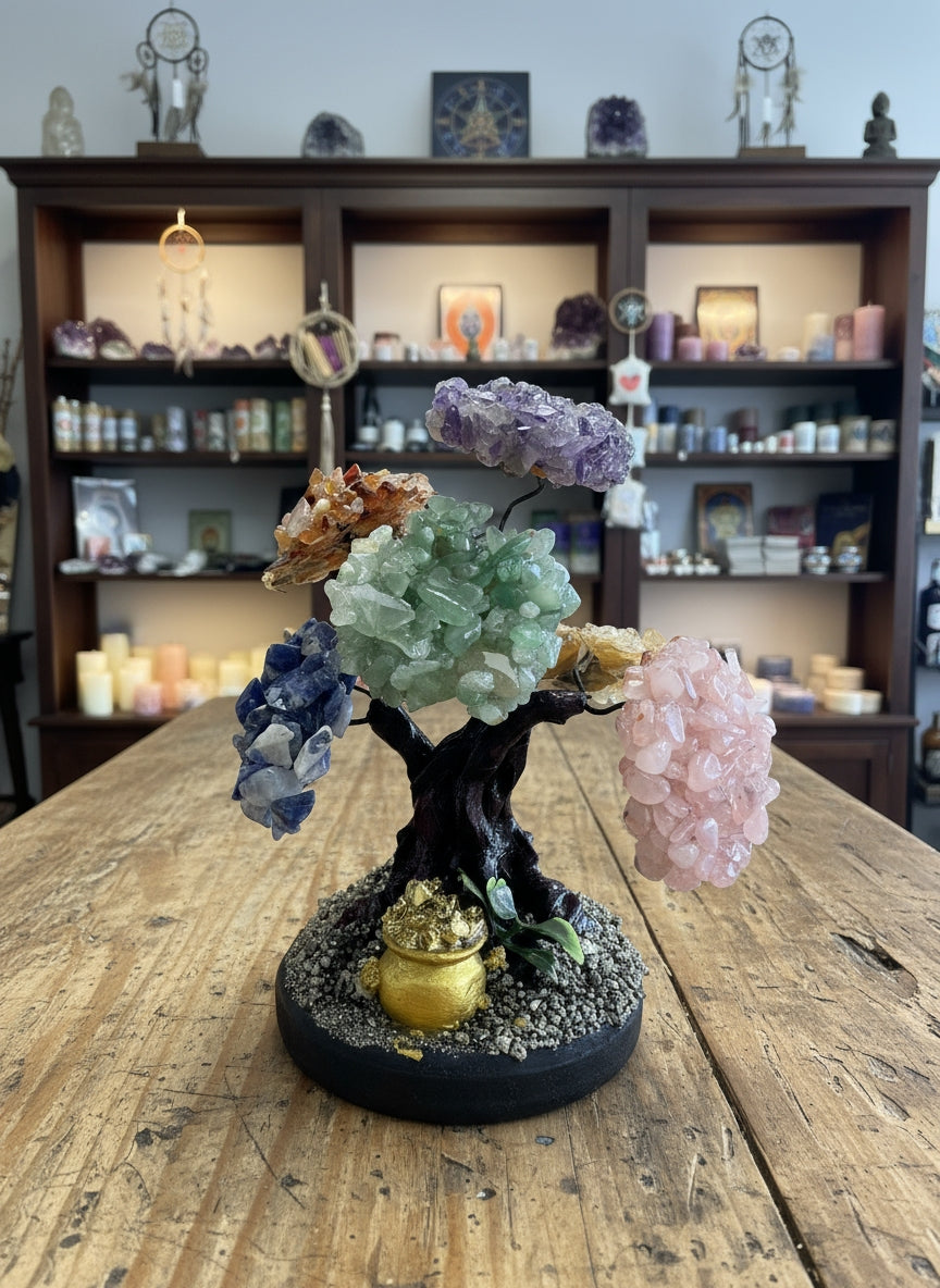 Peruvian Gemstone Bonsai Tree of Abundance