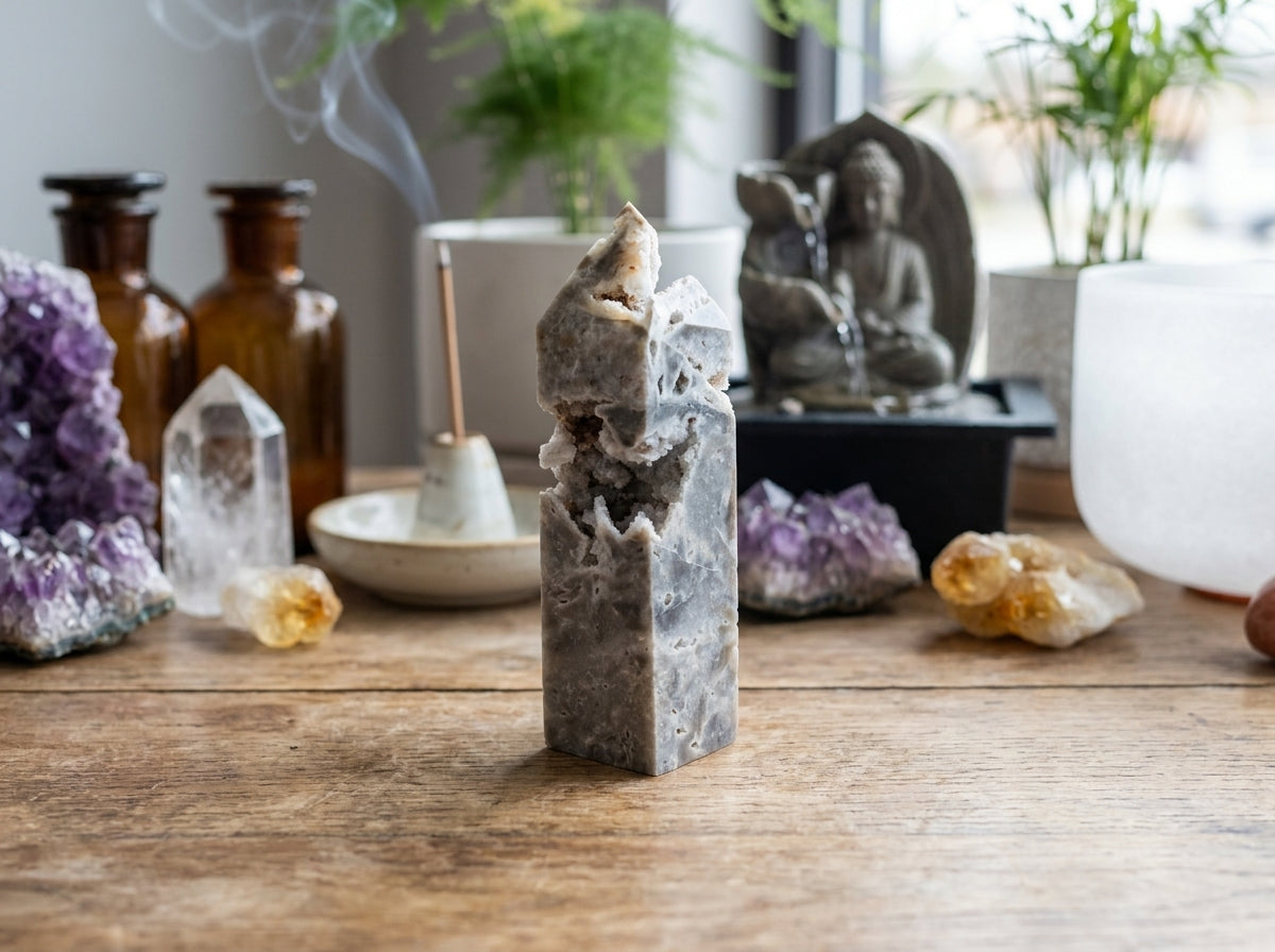 Druzy Sphalerite Obelisk