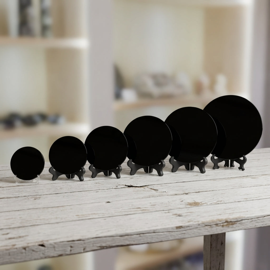Black Obsidian Mirror