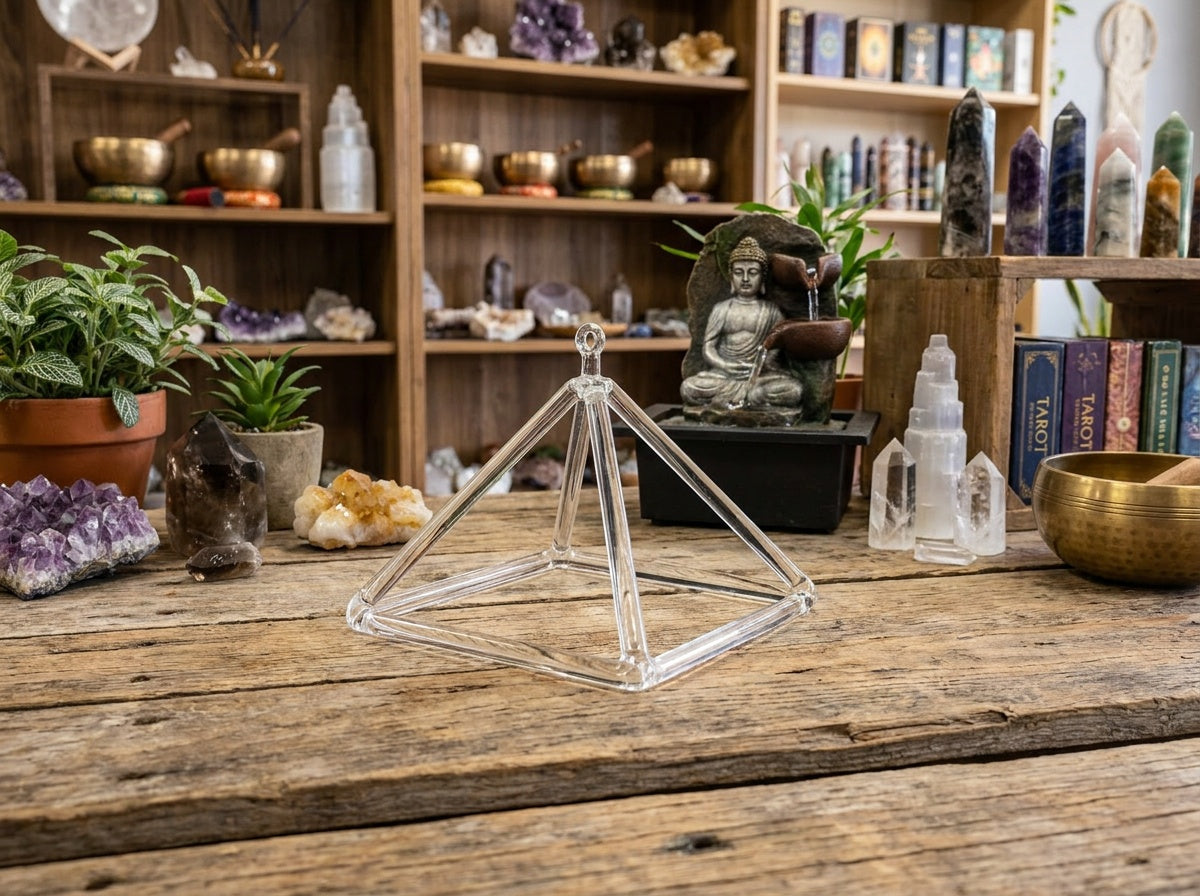 Quartz Crystal Singing Pyramids