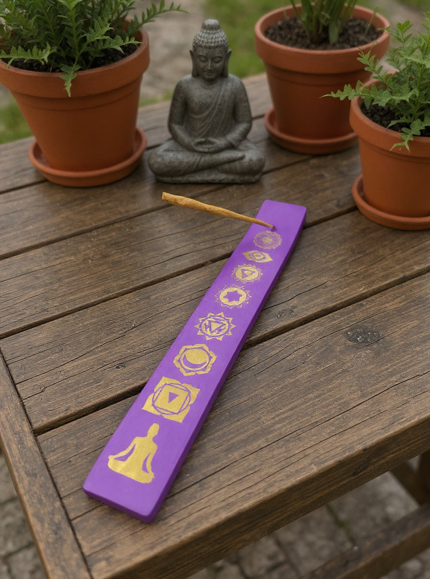 YOG Chakra Wooden Incense Stick Burner