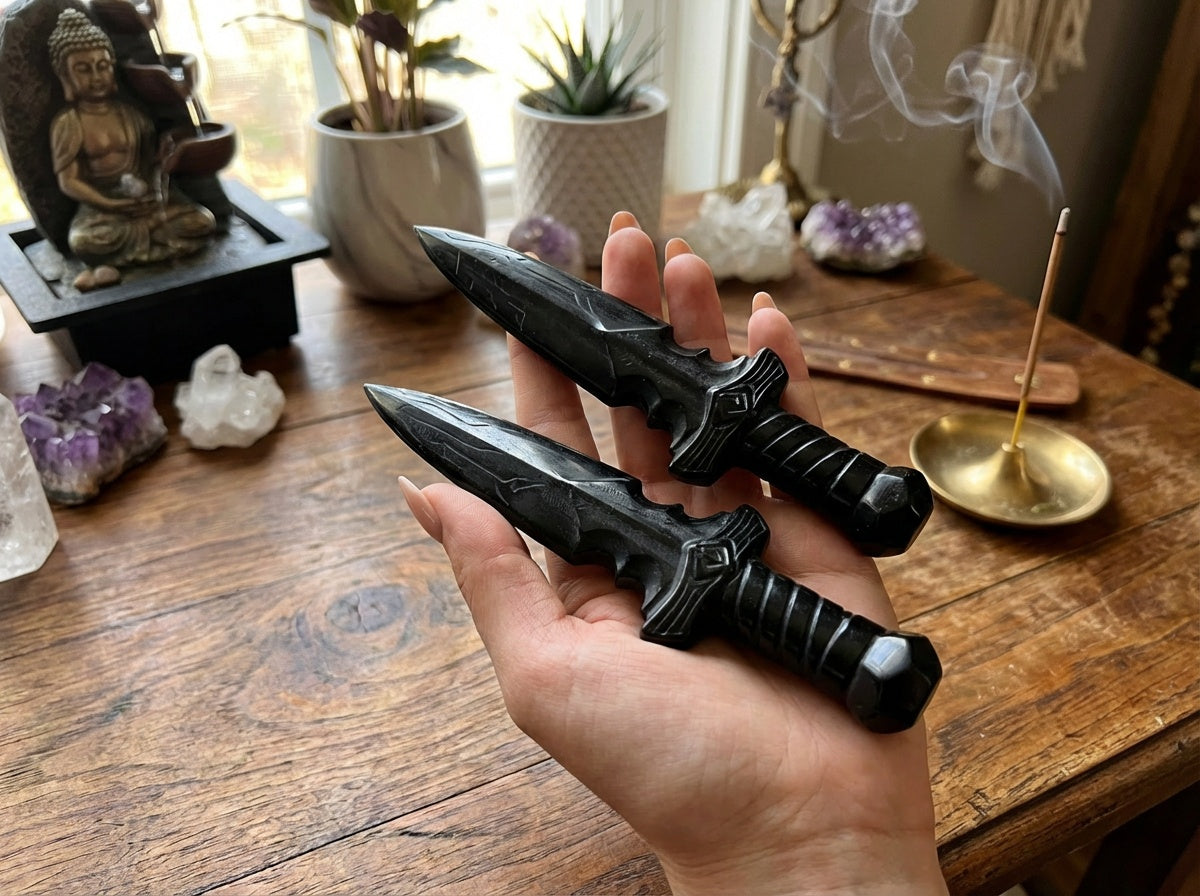 Black Obsidian Athame