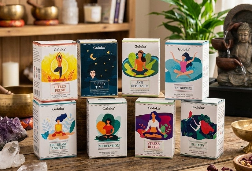 Mezclas de aceites esenciales energizantes Goloka 
