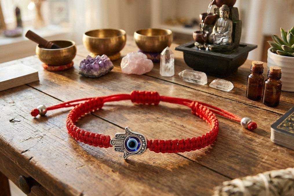 Pulsera Hamsa con ojo malvado