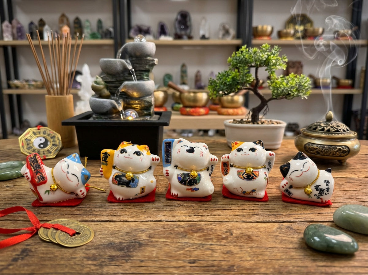 Mini Maneki Neko (Beckoning Cat)
