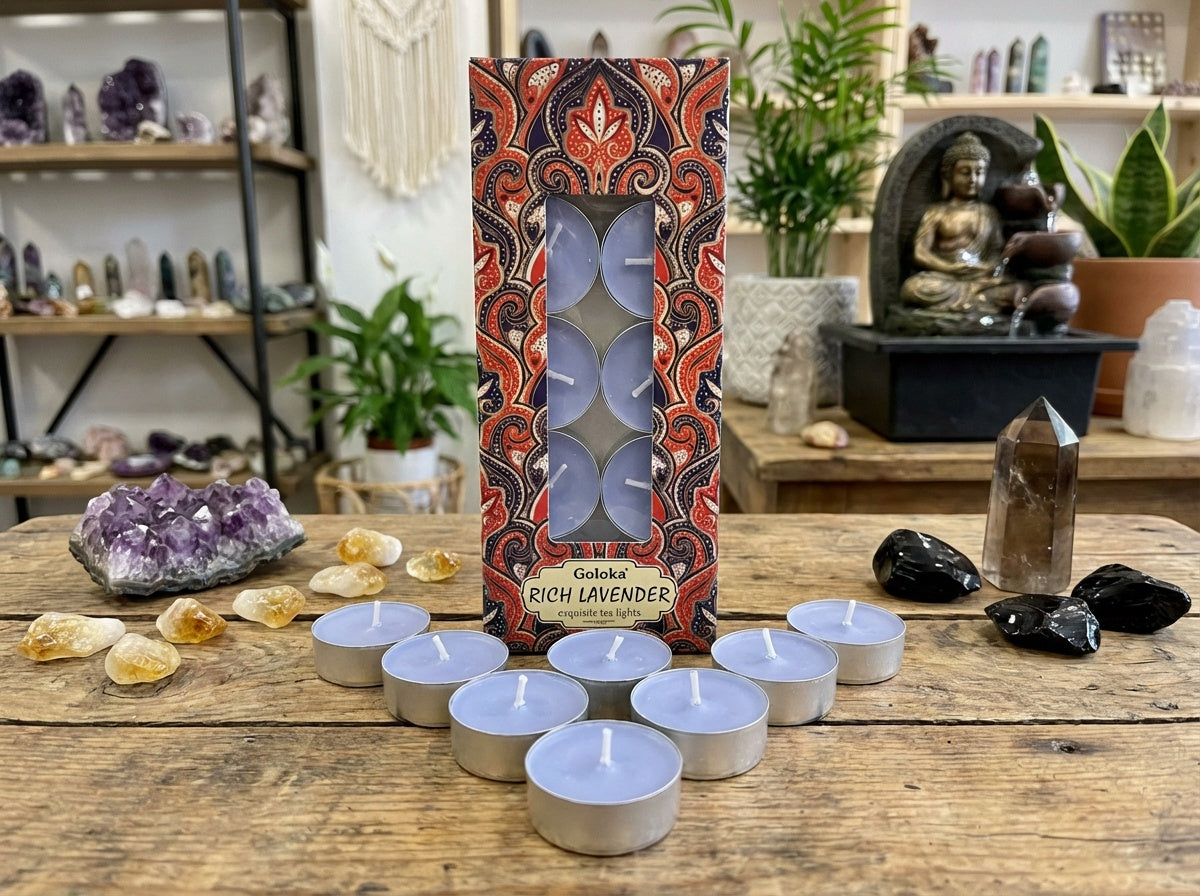 Goloka Rich Lavender Tea Light Candle